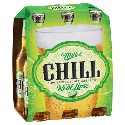 Miller Chill with Lime Lager 330mL - Liquor Lab